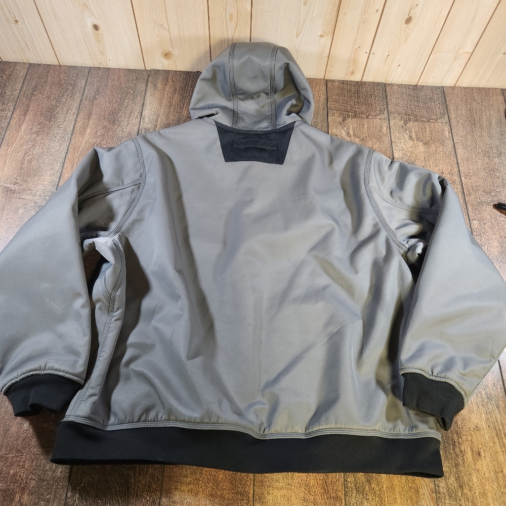 Alaskan Hardgear 3XL AKHG Duluth Trading Prudhoe Bay Hoodie Gray Canvas Coat - Picture 10 of 10